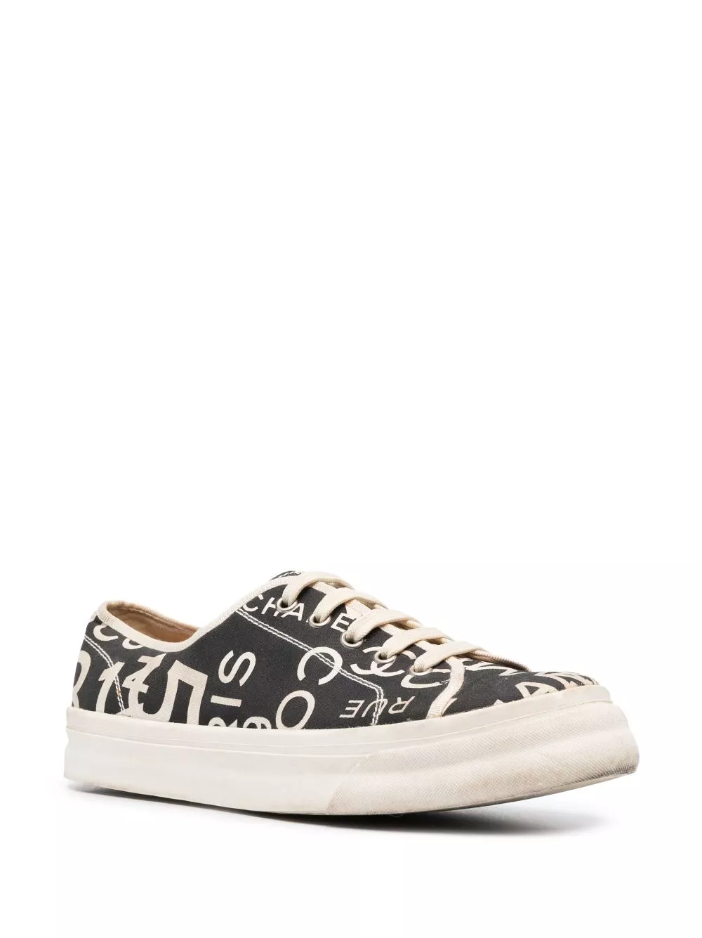 Cheap CHANEL 2010s Rue Cambon-print sneakers Women 0124