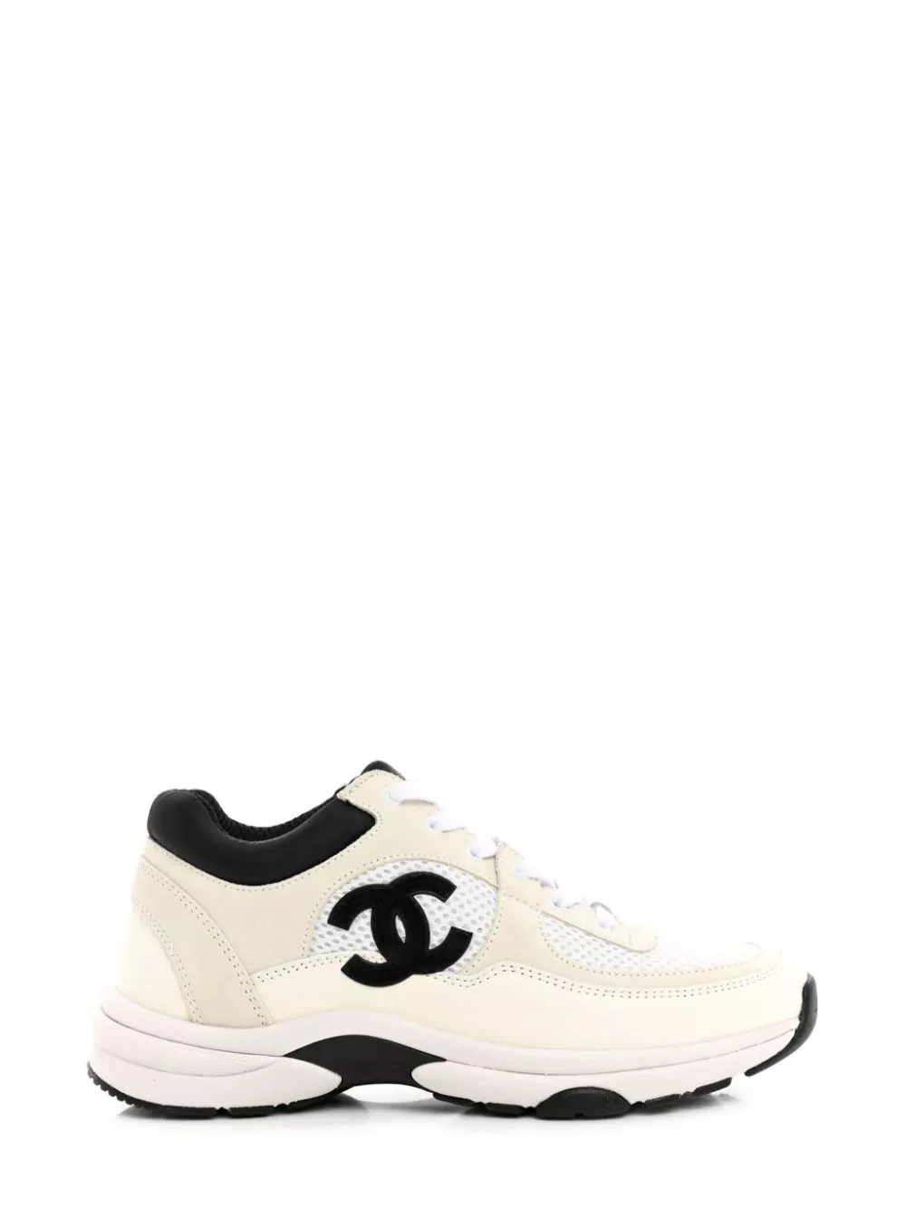 Affordable CHANEL CC suede lace-up sneakers Women 0124