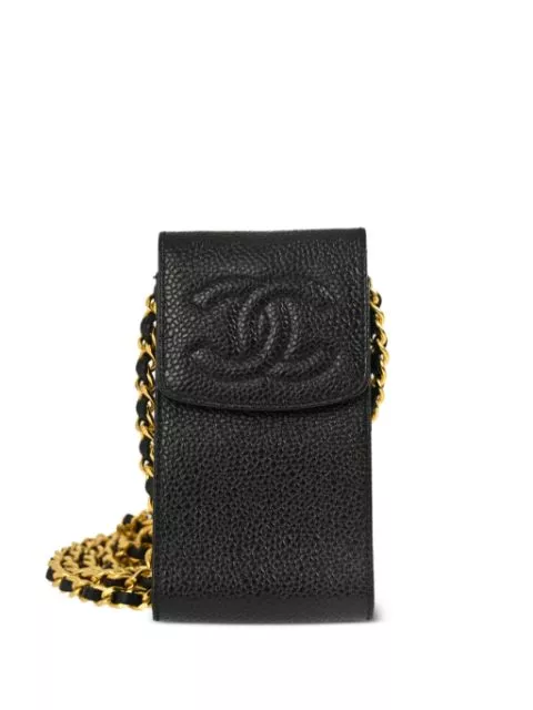 CHANEL 1995 CC stitch case Women 0113