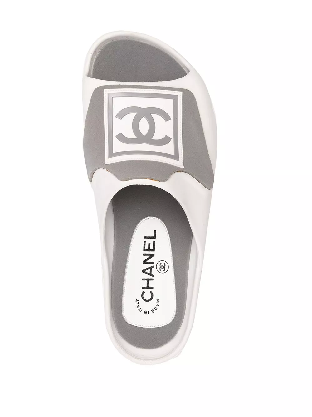 Affordable CHANEL 1990s Sports CC printed slides Women 0127