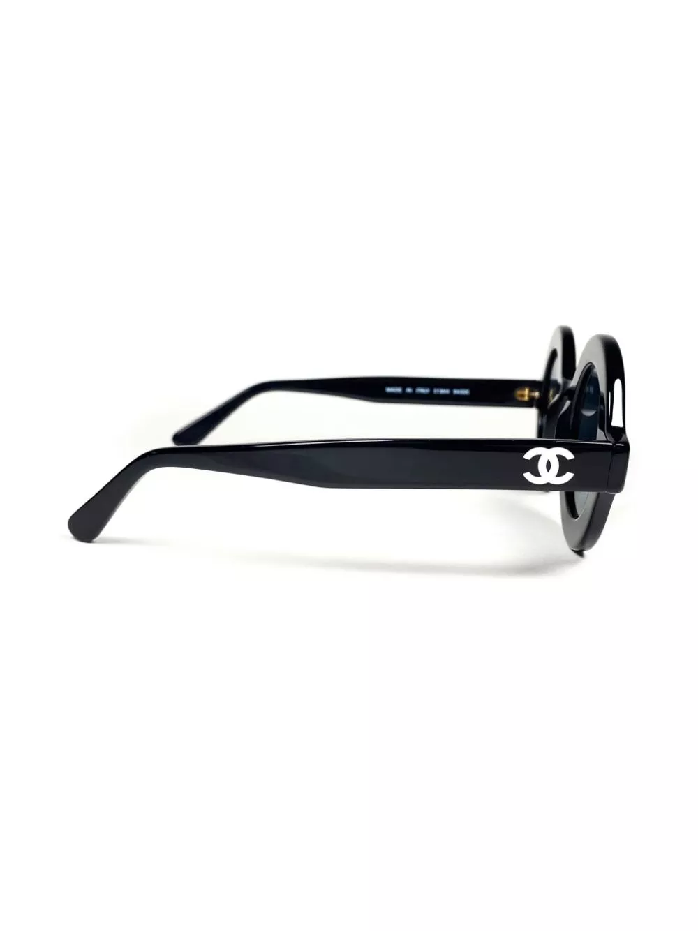 Cheap CHANEL 1993 logo-print round-fame sunglasses Men 0125