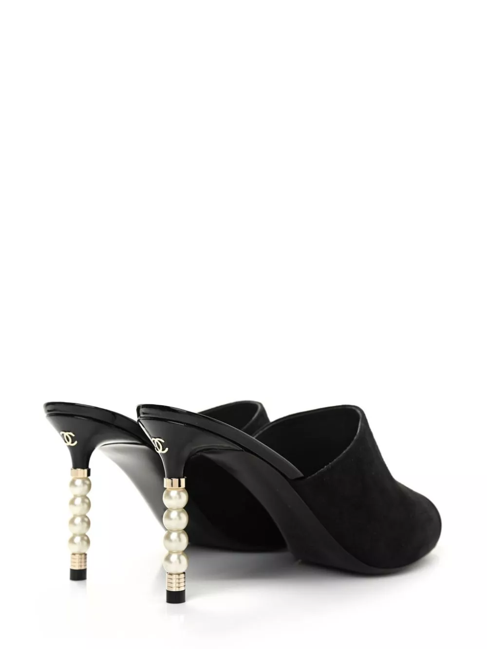 Affordable CHANEL faux-pearl heels mules Women 0120