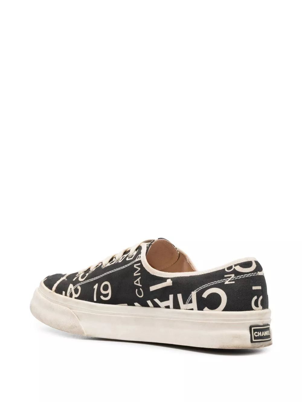 Cheap CHANEL 2010s Rue Cambon-print sneakers Women 0124