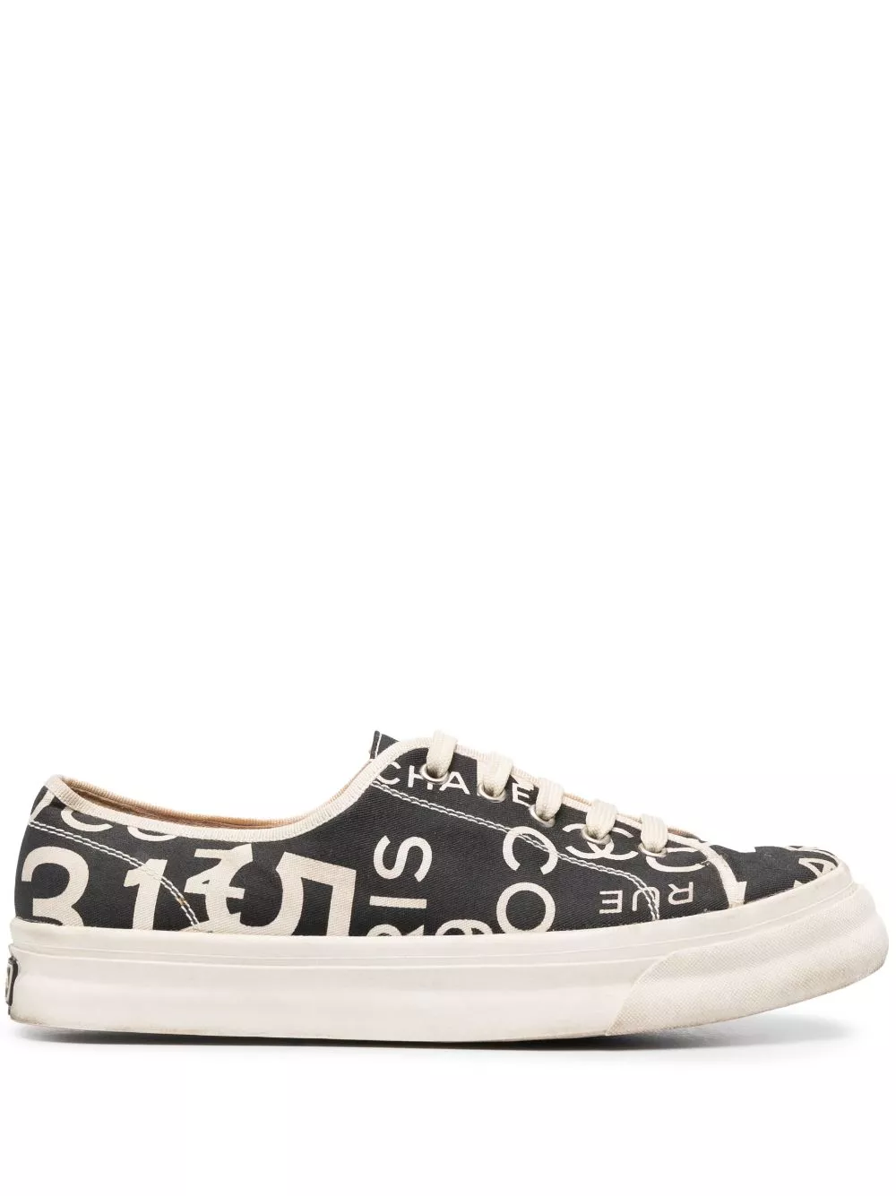 Cheap CHANEL 2010s Rue Cambon-print sneakers Women 0124