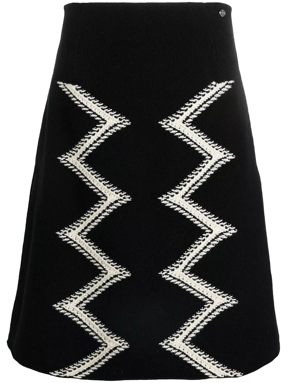 Cheap CHANEL 2016-2017 intarsia knit A-line skirt Women 0119