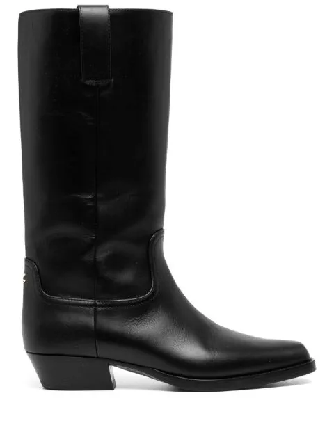 Affordable CHANEL CC knee-high cowboy boots Women 0127