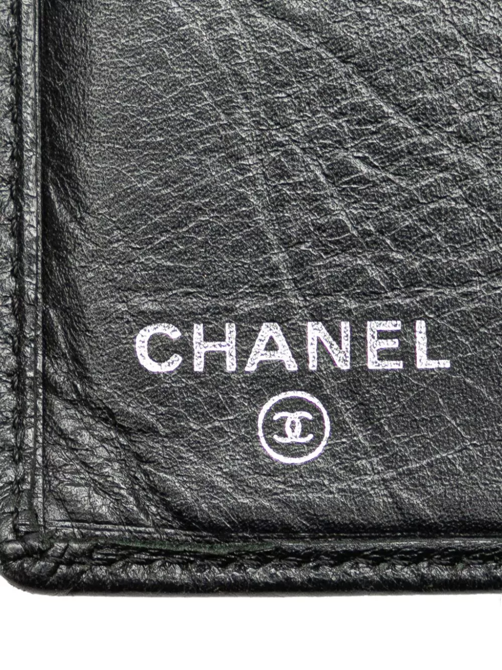 Affordable CHANEL 2006-2008 Quilted Aged Calfskin Cambon Ligne Bifold Wallet long wallets Women 0113