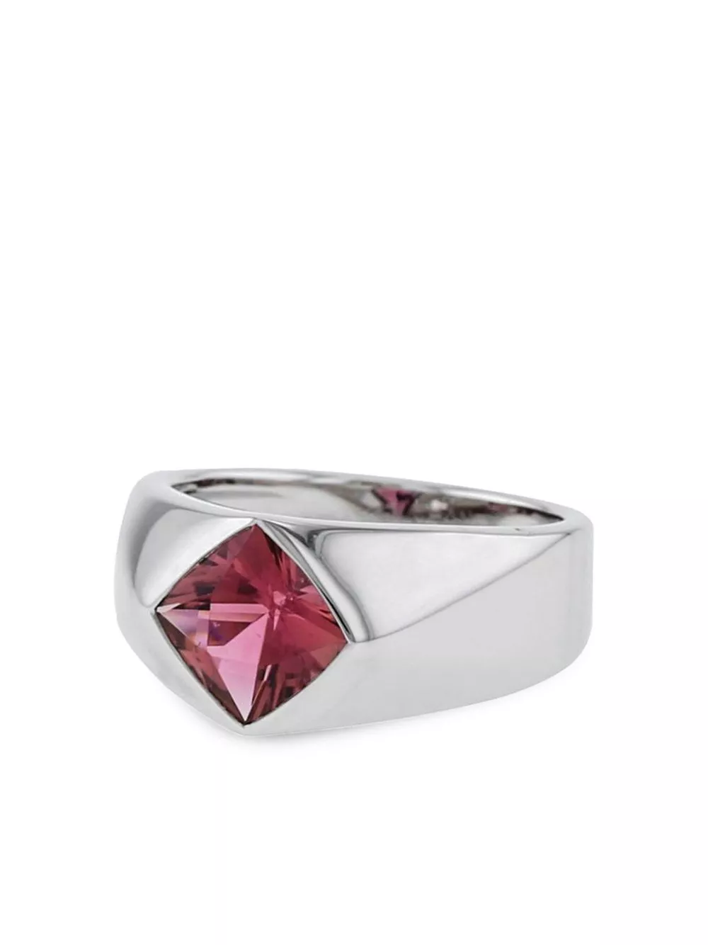 Cheap CHANEL white gold tourmaline ring Women 0128