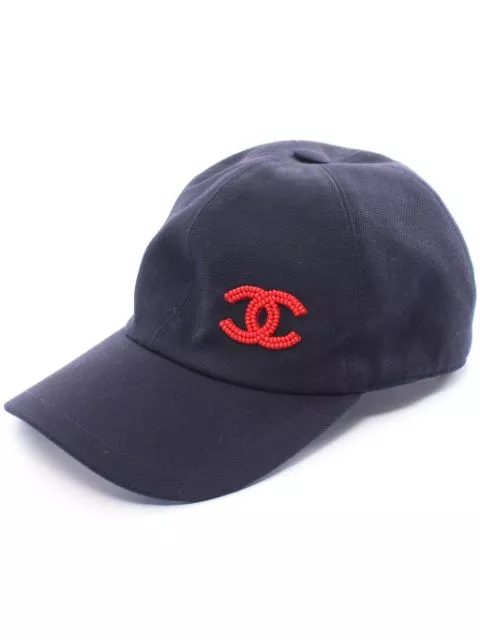 Affordable CHANEL 1986-1988 CC cap Women 0126