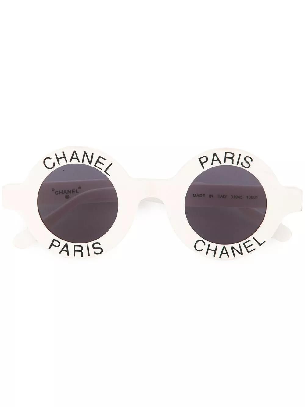 Cheap CHANEL 1990s logo-print round-frame sunglasses Women 0131