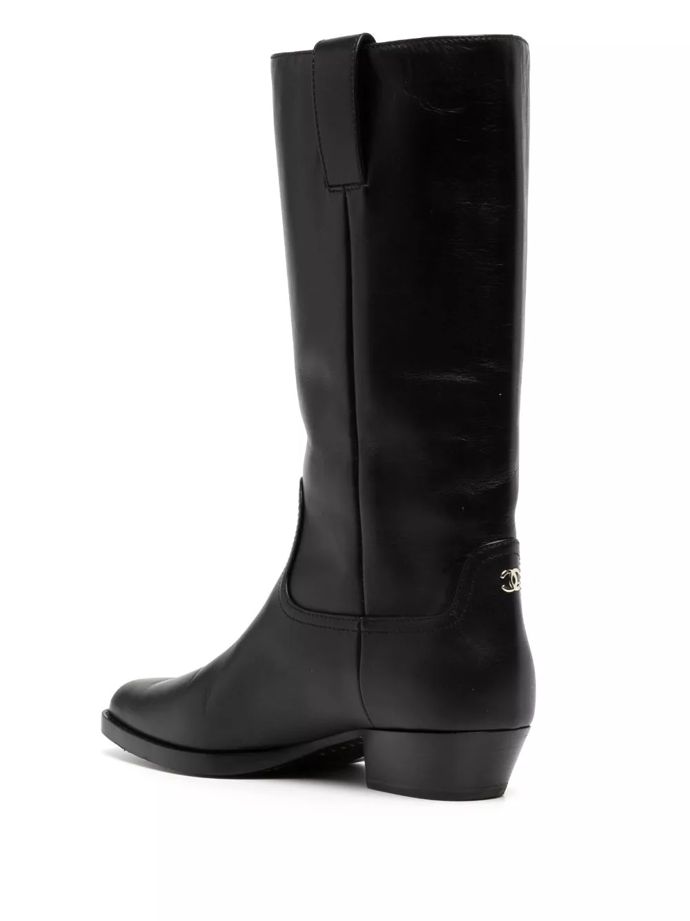 Affordable CHANEL CC knee-high cowboy boots Women 0127