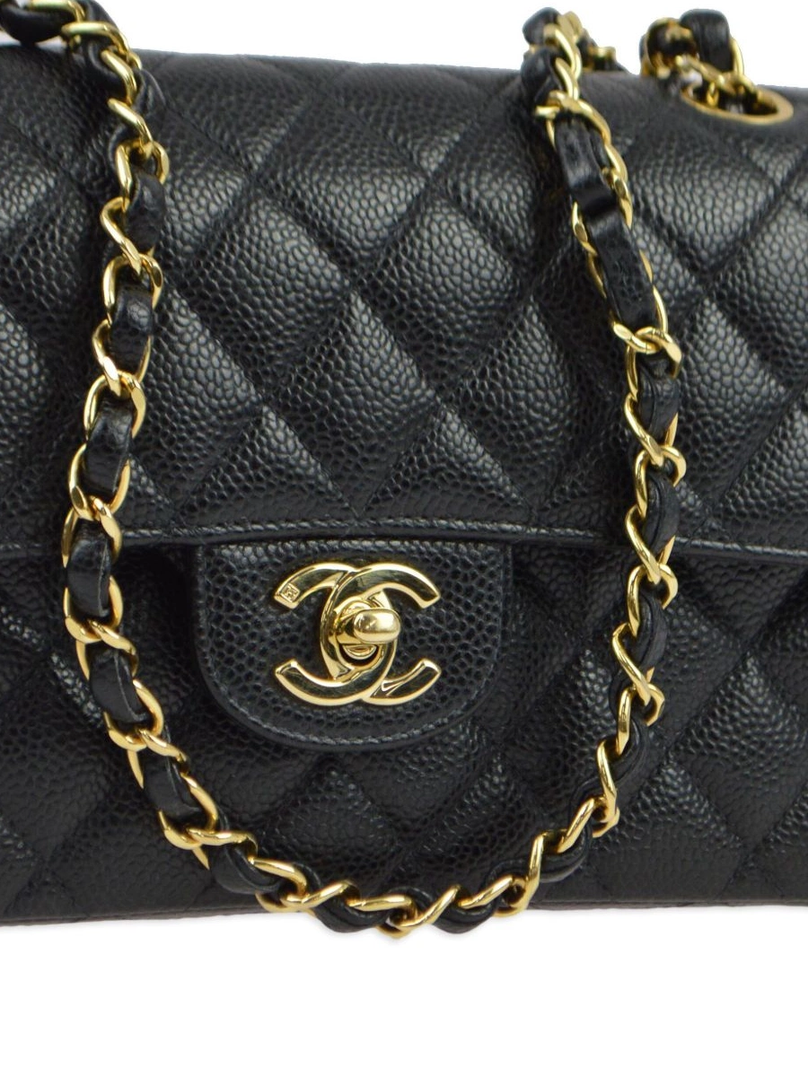 Affordable Double Women CHANEL 2002 Flap shoulder small bag 0221