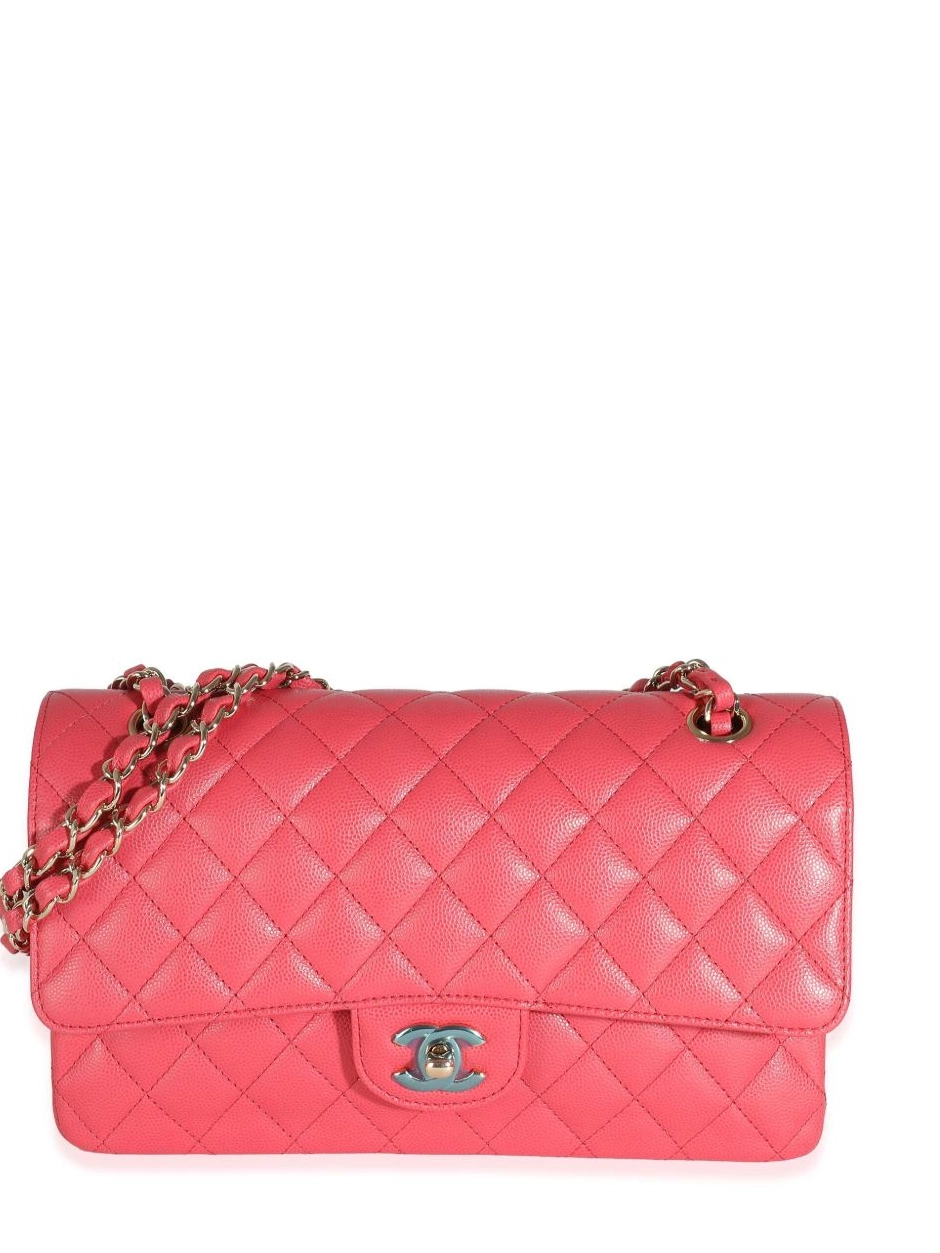 Affordable Women Classic Double medium Flap CHANEL shoulder bag 0215