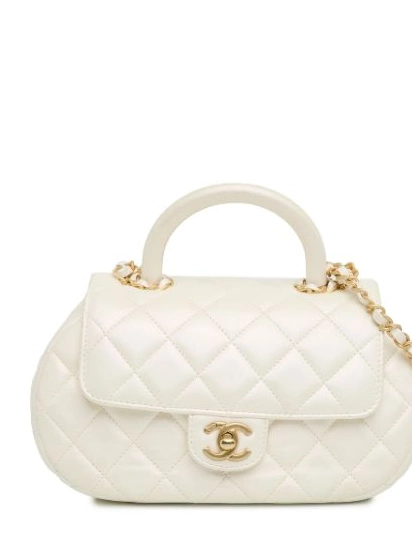 Affordable satchel Women Top CC Flap 2021-2023 CHANEL Handle Lambskin Quilted 0222