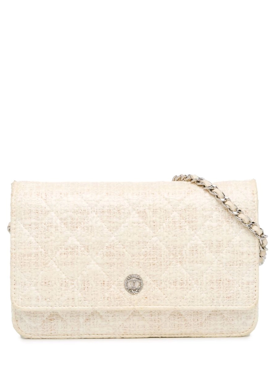 Cheap CHANEL crossbody Coated Women Wallet CC Chain 2012-2013 On bag Tweed 0211