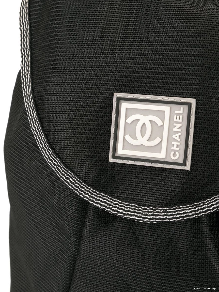 Affordable logo backpack printed CHANEL Sports Line Women 0219