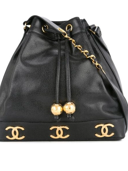 Affordable drawstring shoulder logos 1994-1996 bag CHANEL Women 0218