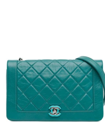 Affordable bag shoulder Calfskin Full Bi 2018 Crumpled Quilted Flap Women CHANEL 0210