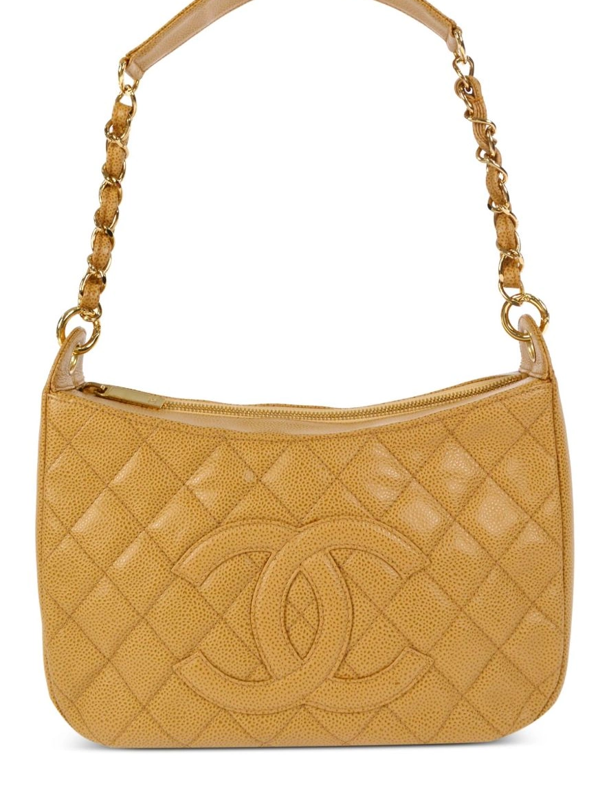 Affordable 2002 CHANEL shoulder Women bag diamond-quilted CC 0223