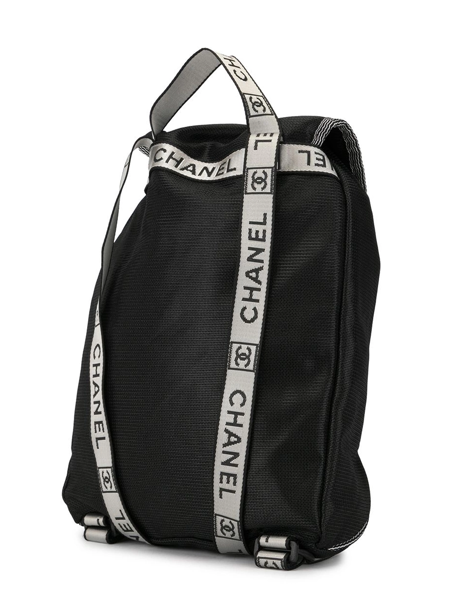 Affordable logo backpack printed CHANEL Sports Line Women 0219