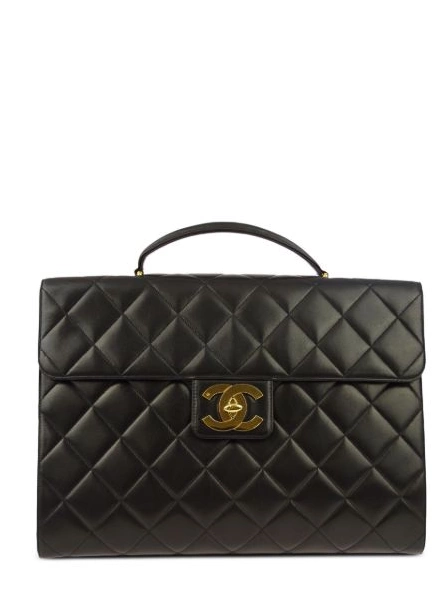 Cheap briefcase CHANEL Women 1995 diamond-quilted CC 0218