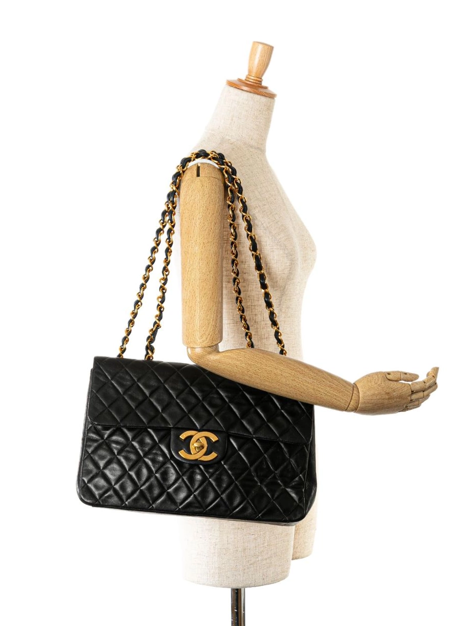 Cheap Single bag shoulder Lambskin 1994-1996 Flap Classic Women CHANEL Maxi 0223