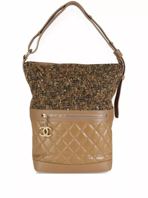 Cheap CHANEL diamond-quilted tweed shoulder bag Men 0201